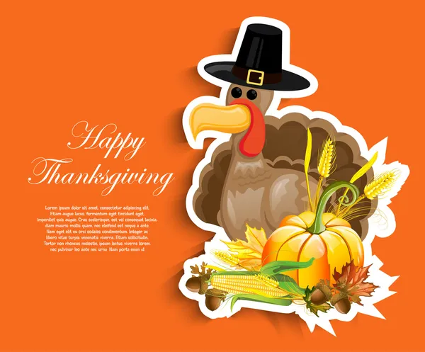 Happy thanksgiving day — Stock vektor