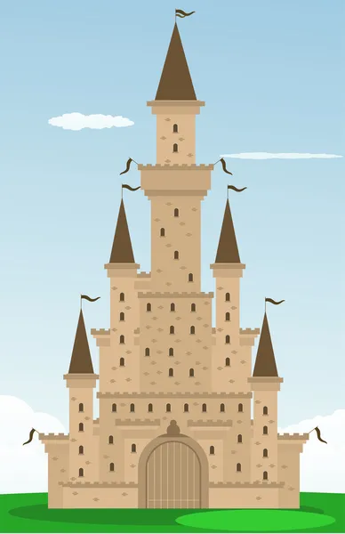 Cartoon kasteel — Stockvector