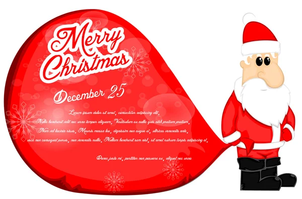 Santa Claus Christmas Background — Stock Vector