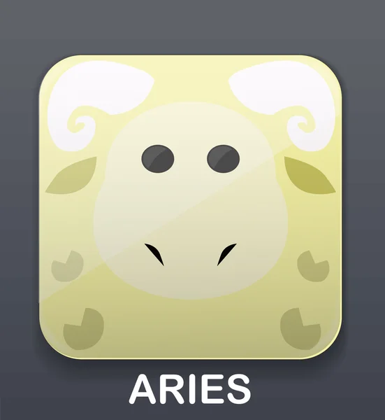 Aries zodiac ikona — Stockový vektor