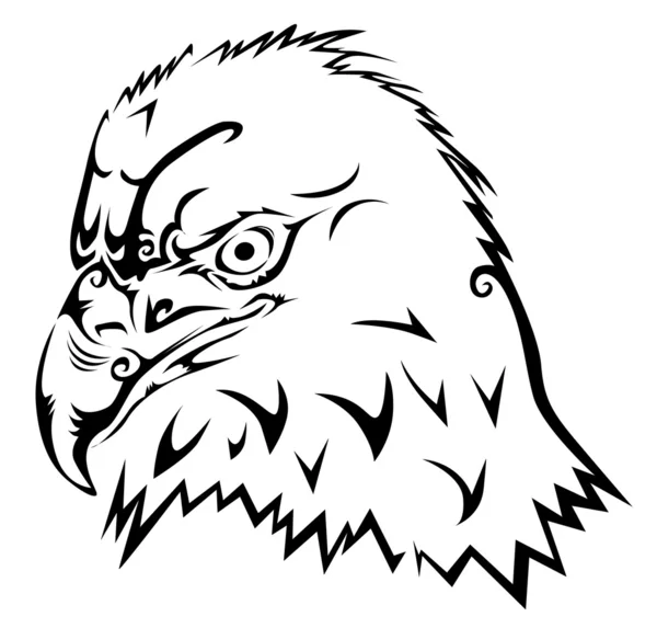Eagle tribal tattoo — Stock vektor