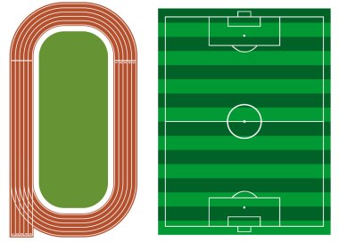 Atletizm futbol sahası ile izlemek