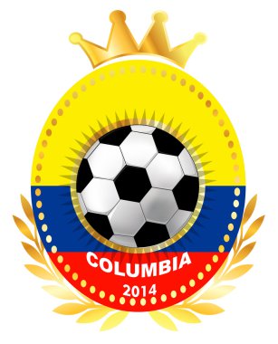 Futbol topu columbia bayrağı