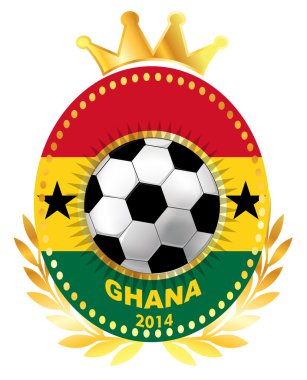 Futbol topu Gana bayrağı