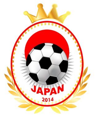Futbol topu Japonya bayrağı