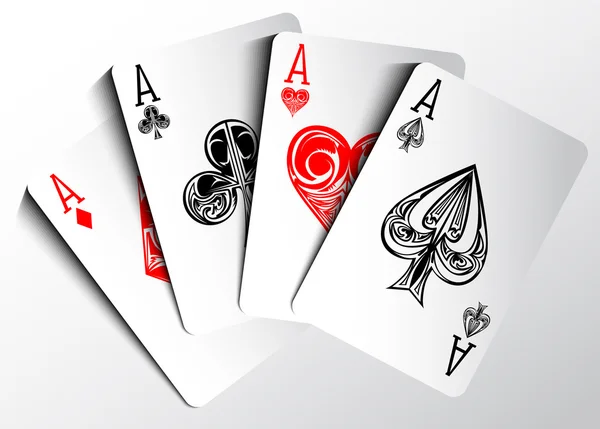 Carte da poker — Vettoriale Stock