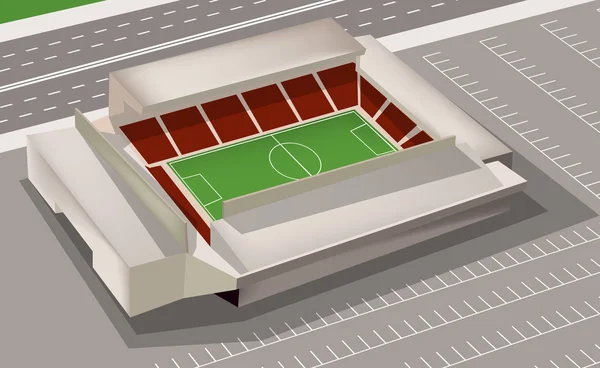 Estadio de fútbol — Vector de stock