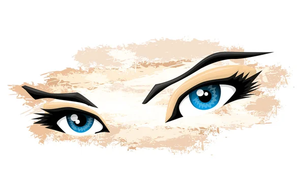 Yeux de femme — Image vectorielle