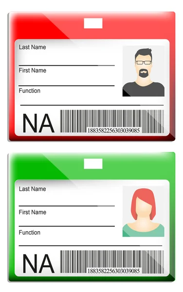ID Card — Stock Vector