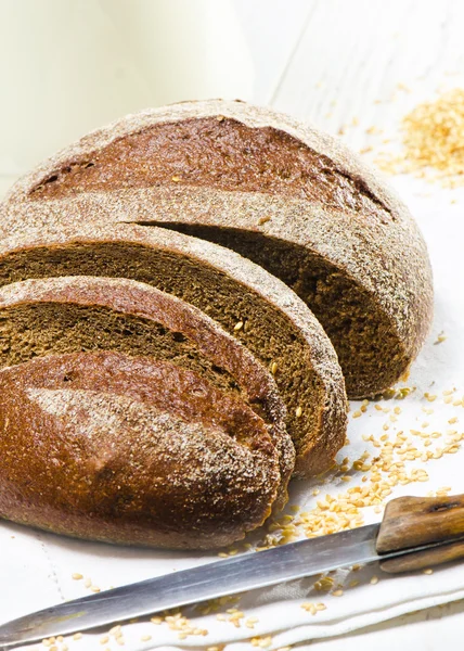Zbliżenie: tradycyjny chleb — Zdjęcie stockowe