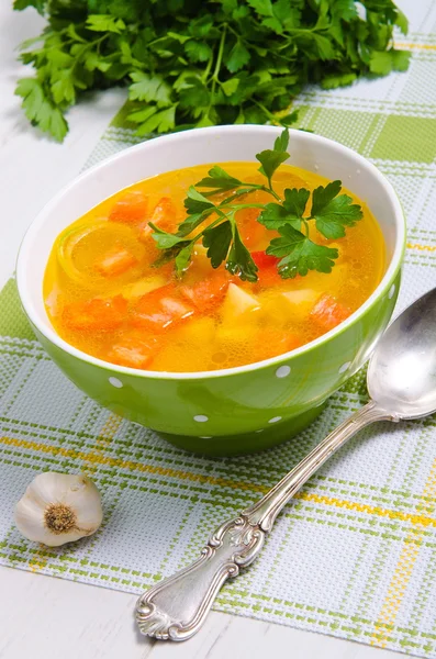 Zuppa di pollo — Foto Stock