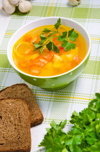 Sopa com legumes — Fotografia de Stock