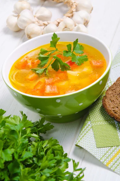 Sopa de frango — Fotografia de Stock