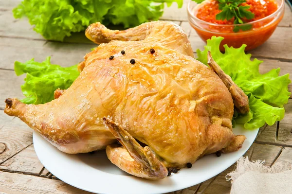 Cały pieczony kurczak — Zdjęcie stockowe