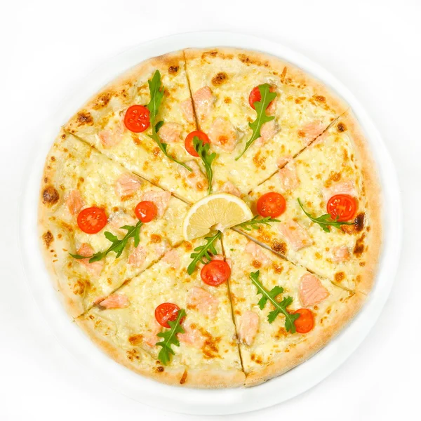 Pizza with seafood — Stock Photo, Image