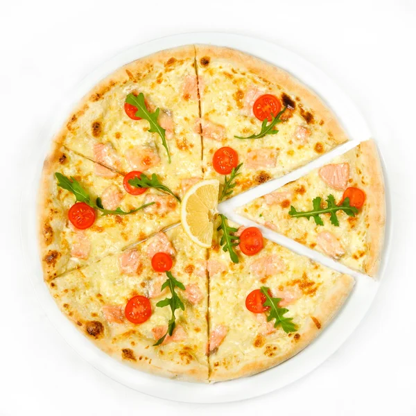 Pizza met zeevruchten — Stockfoto