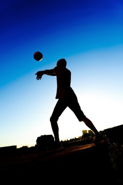 açık spor, siluet erkekler