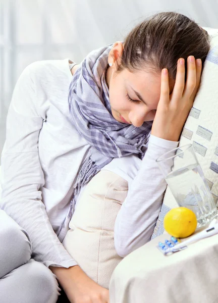 Sick Woman. — Stock Photo, Image