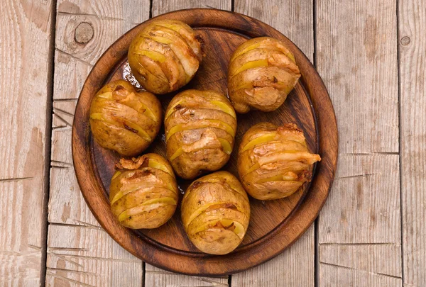 Potato skin with bacon — Stock Photo, Image