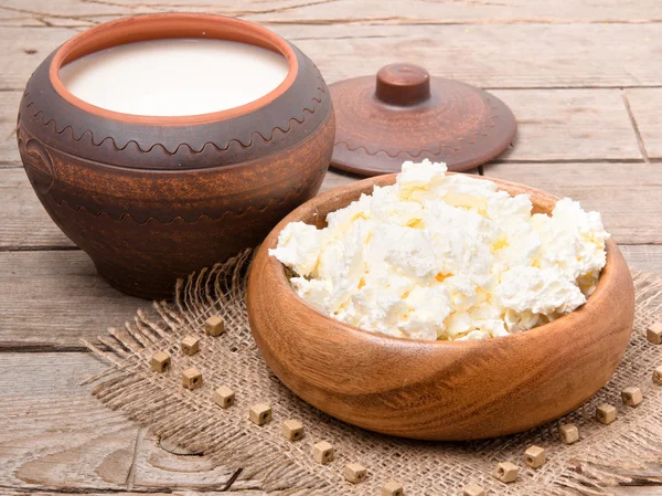 Cottage cheese. — Stock Photo, Image