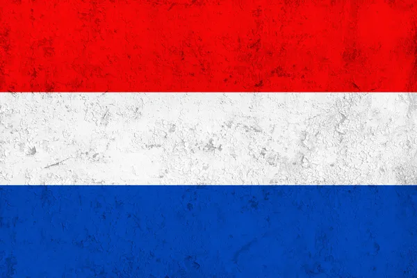 Grunge Dirty and Weathered Netherlands Flag — Stock Photo, Image