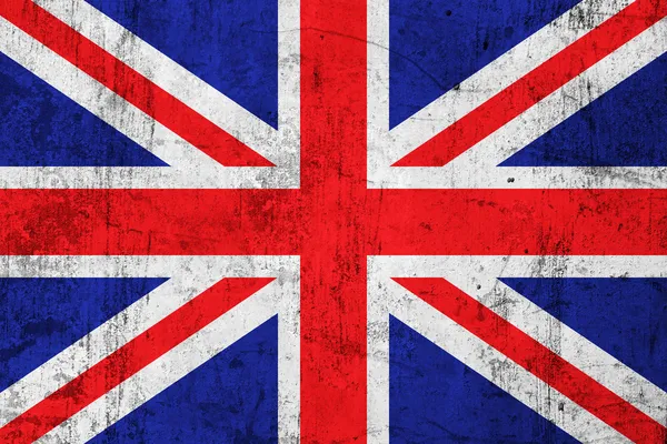 Projekt flagi brytyjskiej, stare metalowe teksturowanej — Zdjęcie stockowe