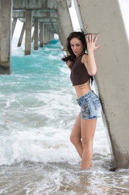 Güneş, kum, deniz ve modeli