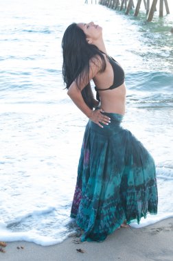 Sabahın erken saatlerinde sahilde