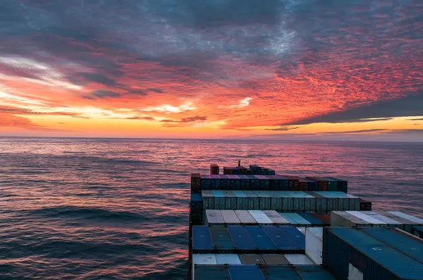 Ηλιοβασίλεμα στον Ειρηνικό Ωκεανό Royalty Free Εικόνες Αρχείου