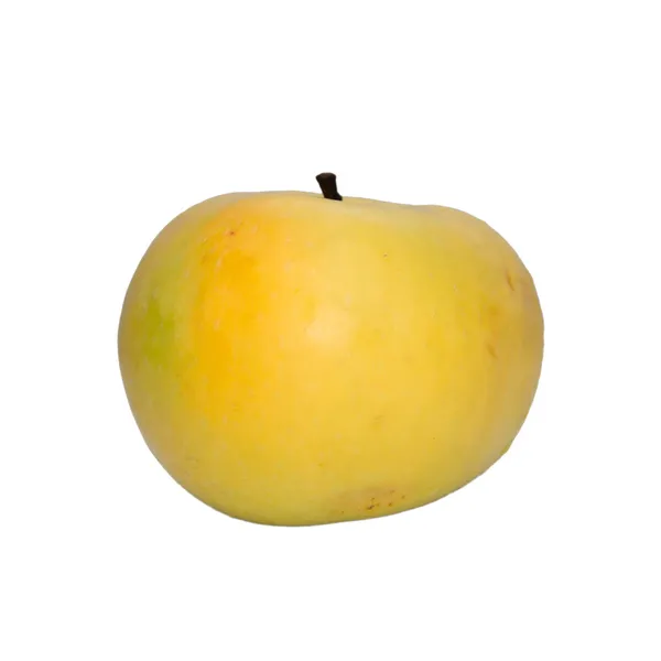 The apple yellow is isolated — Stock Photo, Image