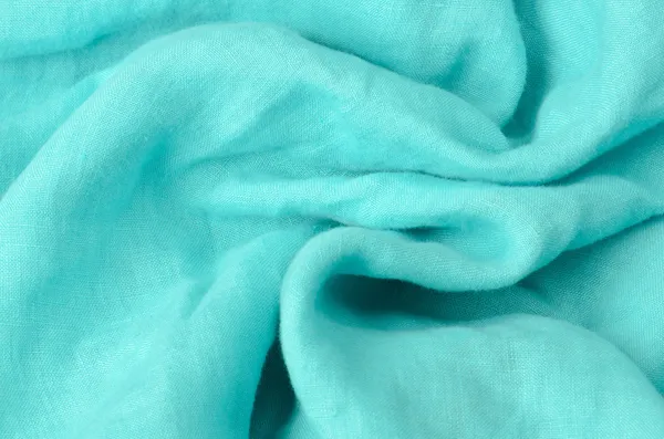 Blått linne textur bakgrund — Stockfoto