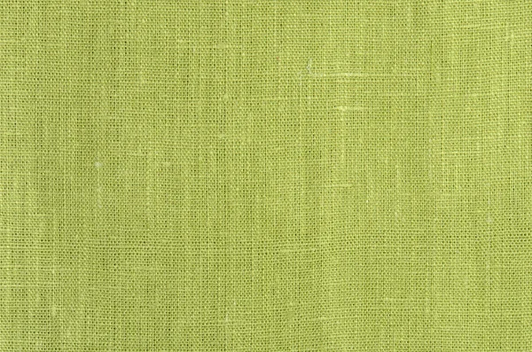 Verde close up fundo textura de linho — Fotografia de Stock