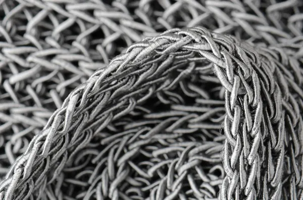 Fechar cinza tricotado pulôver fundo — Fotografia de Stock