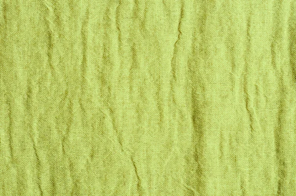 緑のリネンの質感の背景を閉じ — ストック写真