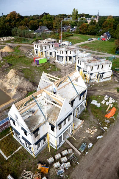 Bau eines neuen Einfamilienhauses — Stockfoto