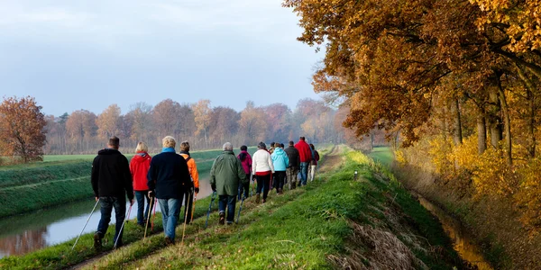 Caminata nórdica — Foto de Stock