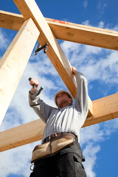 Authentic construction worker — Stock Image Authentic construction worker Stock Photo