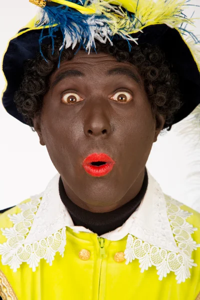 Zwarte piet sinterklaas (zwarte pete) — Stockfoto