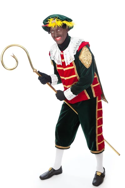 Zwarte piet sinterklaas (czarny pete) — Zdjęcie stockowe