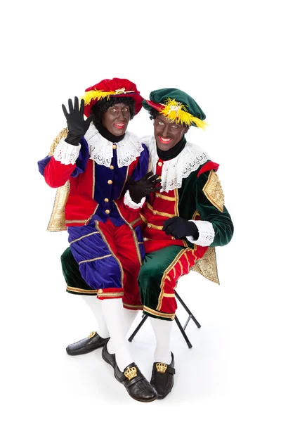 Zwarte piet sinterklaas (siyah pete) — Stok fotoğraf