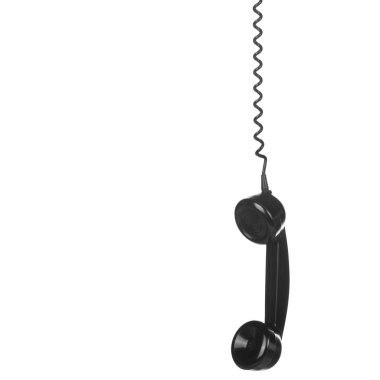 Vintage siyah telefon