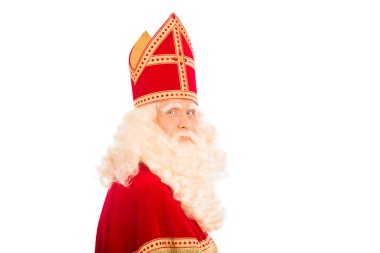 Sinterklaas beyaz arka plan