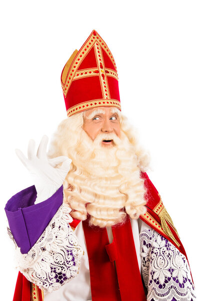 Sinterklaas okay sign on white background