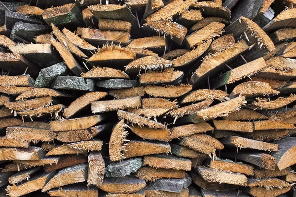 Stack of old firewood — Stock Photo, Image