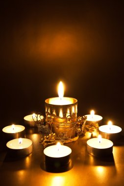 yanan mumlar closeup