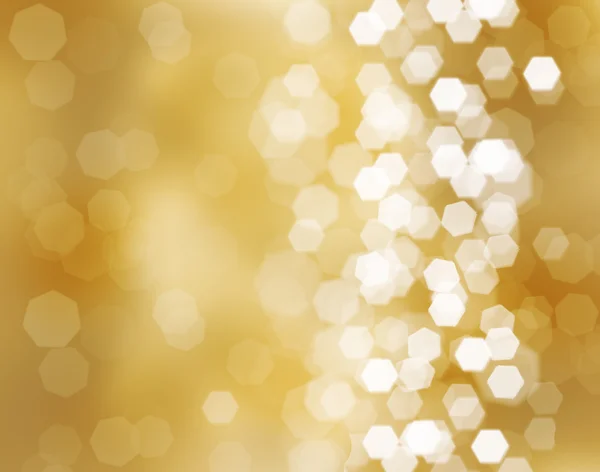 Tres hermosas bolas de navidad doradas — Foto de Stock