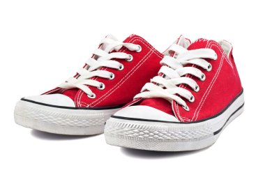 Vintage kırmızı ayakkabılar