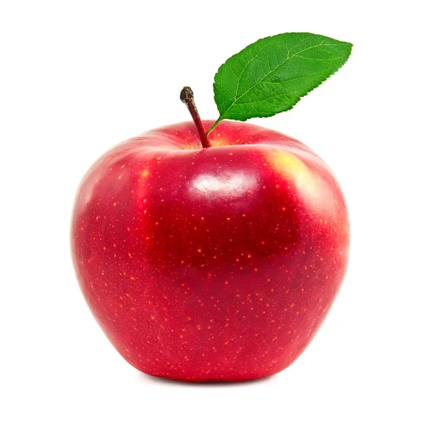 Färskt rött äpple — Stockfoto