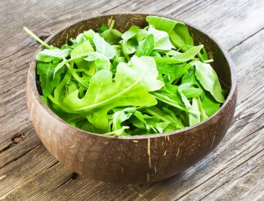 Resh Roka Salatası ahşap tablo