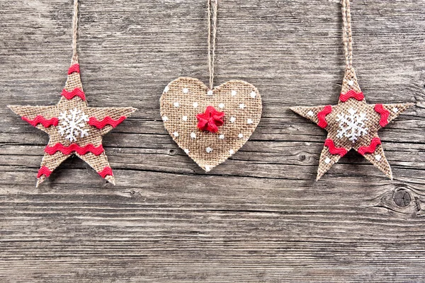 Christmas decoration on a wooden background — Stock Photo, Image